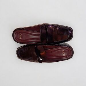 SARTO By Franco Sarto Glossy Maroon Loafers